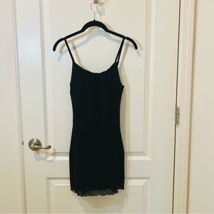 Cotton On Women’s Black Ruched Front Mini Dress - Size XS.